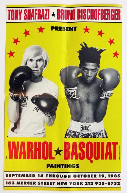 Jean-Michel Basquiat, ‘Warhol Basquiat Boxing Poster 1985 (Warhol Basquiat boxing 1985)’, 1985