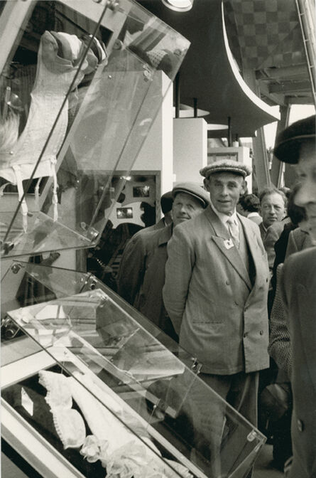 Henri Cartier-Bresson, ‘Men Admiring Lingerie Display, Brussels World Fair’, 1958