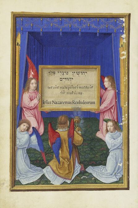 Simon Bening, ‘The Worship of the Inscribed Tablet from the Cross’, 1525-1530
