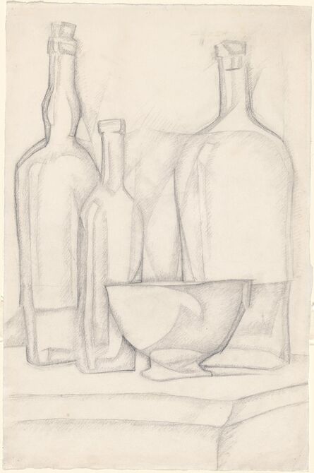 Juan Gris, ‘Bottles and Bowl’, 1911