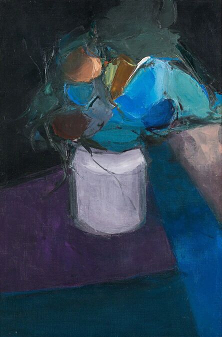 Donald Hamilton Fraser, ‘Table with Blue Flowers’, 1957