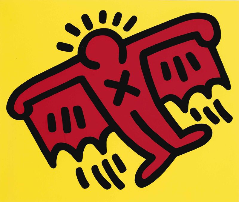 Keith Haring, ‘X Man’, 1990, Print, Screen Print with Embossing, Oliver Clatworthy Gallery Auction