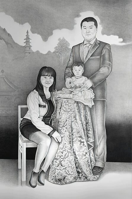 Henna Pohjola, ‘Dì èr jiā yuán, Second Homeland - Portrait of Wang Jie, Gao Lei and Gao Xinhui Kristiina’, 2017