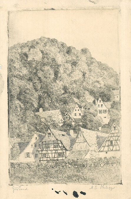 Martin Erich Philipp, ‘Fränk.  Dorf Eggloffstein’, 1909