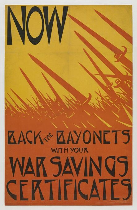 Christopher Richard Wynne Nevinson, ‘Now Back the Bayonets’, 1918