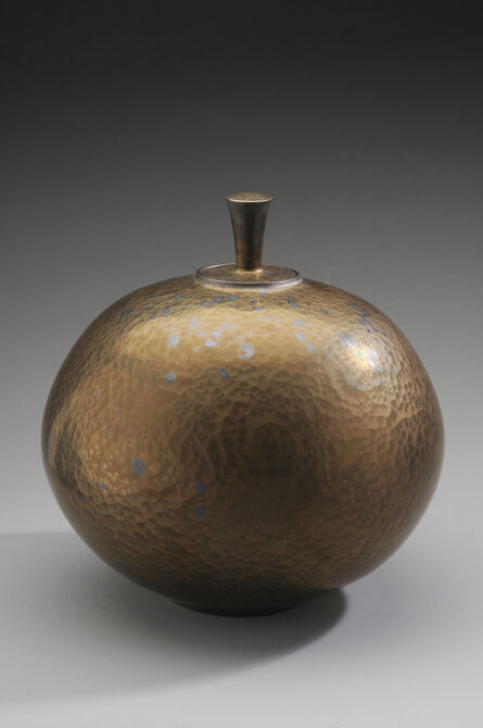 Hideaki Miyamura, ‘Round jar, bronze glaze’, 2019