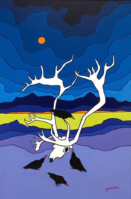 Ted Harrison (1926-2015), ‘Caribou Antlers’, 1988