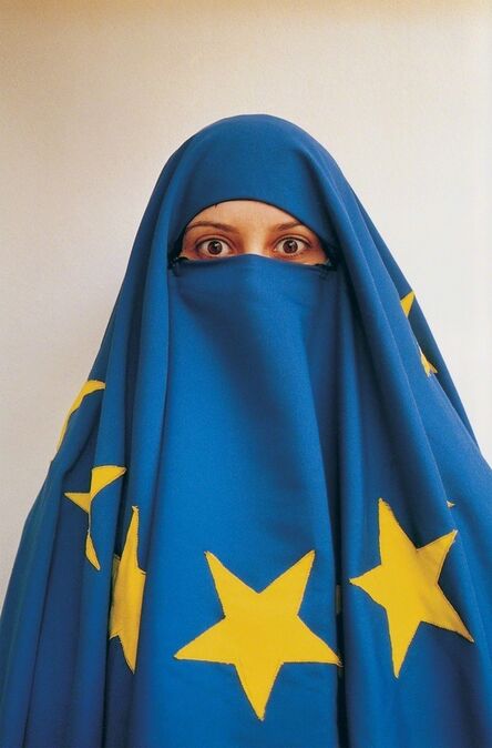 Burak Delier, ‘Untitled (Girl with EU Flag)’, 2004