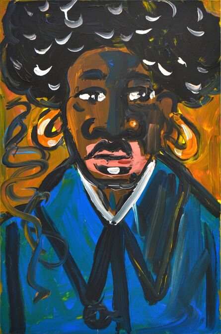 Jeffrey Spencer Hargrave, ‘Afro Mao with Blue Stripe’, 2018