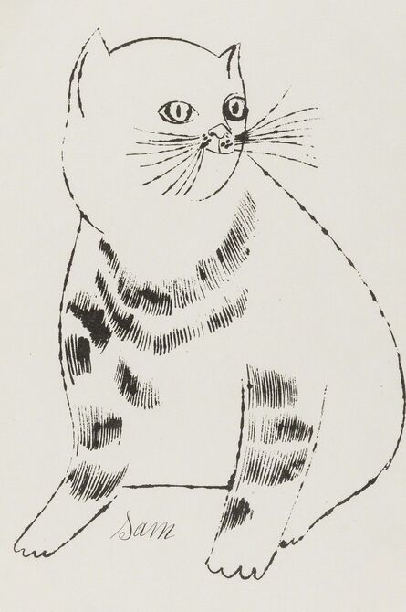 Andy Warhol, ‘Sam (from Twenty-five cats name(d) Sam and one blue pussy) (Feldman and Schellmann IV.61B)’, ca. 1954