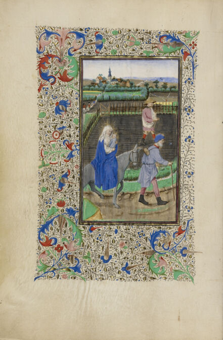 Master of the Llangattock Hours, ‘The Flight into Egypt’, 1450