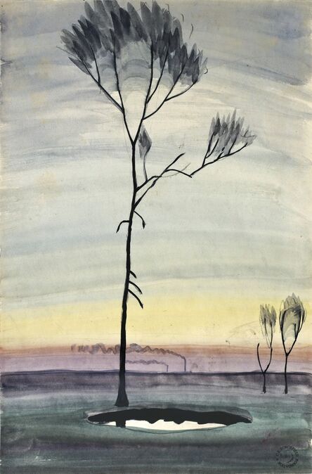 Charles Ephraim Burchfield, ‘Tree and Pond’, ca. 1920
