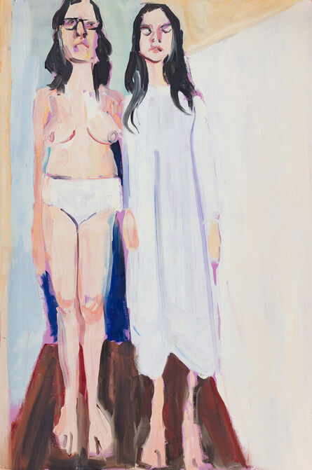 Chantal Joffe, ‘Self Portrait with Esme in a Nightie’, 2022