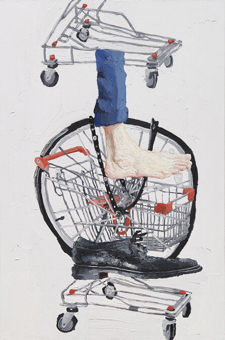 Emilio Villalba, ‘Shopping Cart ,Wheel and Feet’, 2020