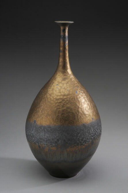 Hideaki Miyamura, ‘Vase, black and bronze glaze’, 2019