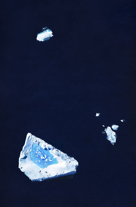 Zaria Forman, ‘Charcot Fjord, Greenland 66°21’7, 21”N 36°59’10.49”W, April 22, 2017’, 2018