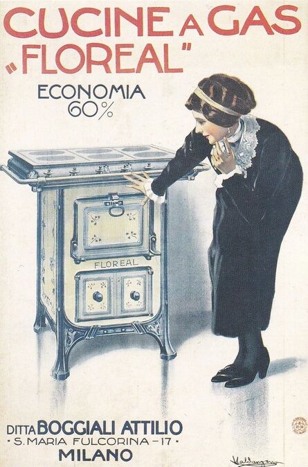 Valdangano, ‘Cucine a gas Floreal Boggiali’, 1915