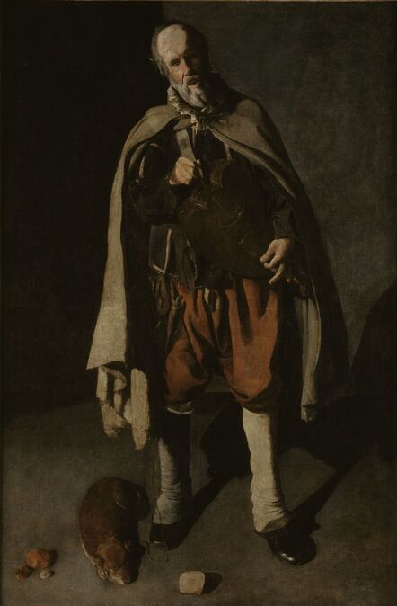 Georges de La Tour, ‘Hurdy-Gurdy Player with a Dog’, 1622-1625