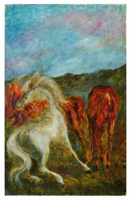 Aligi Sassu, ‘Fighting horses’, 1944
