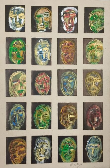 Rigo (José Rigoberto Rodriguez Camacho), ‘Study of 20 Heads’, 2016