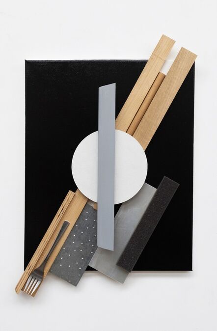 John Nixon, ‘Untitled (Black Diagonal Konstruction with Fork) ’, 2015-2018