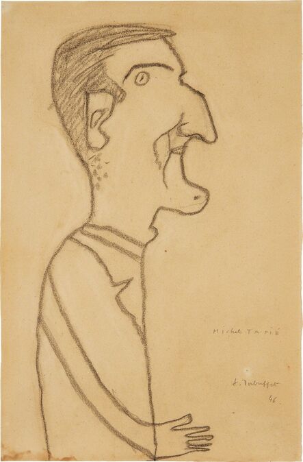 Jean Dubuffet, ‘Michel Tapié’, 1946