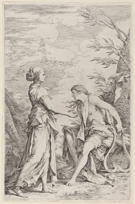 Salvator Rosa, ‘Apollo and the Cumaean Sibyl’, ca. 1661