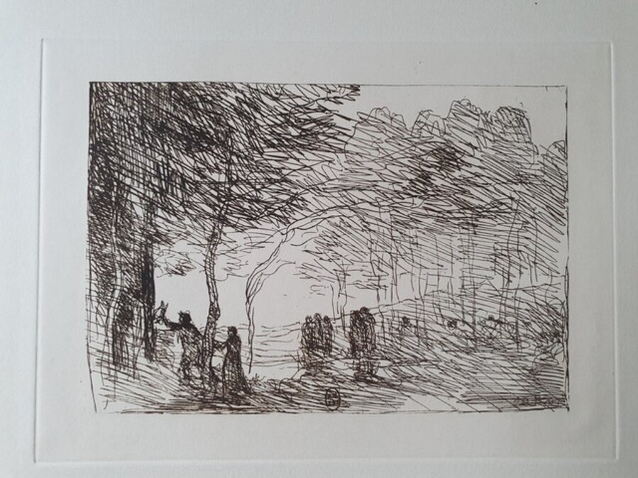 Orphée entraînant Eurydice