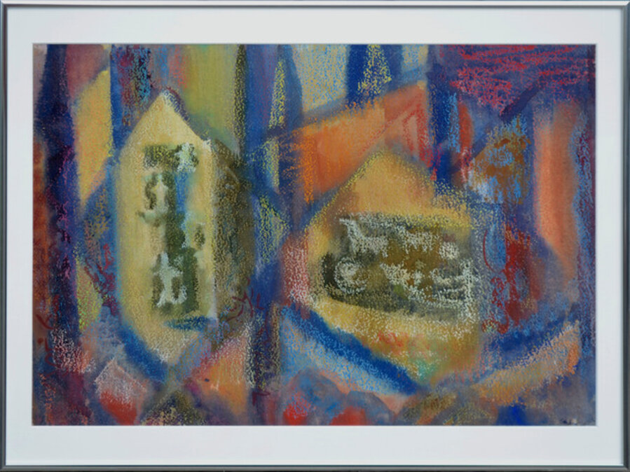 Mid Century Abstract Figurative -- Navajo Hunters