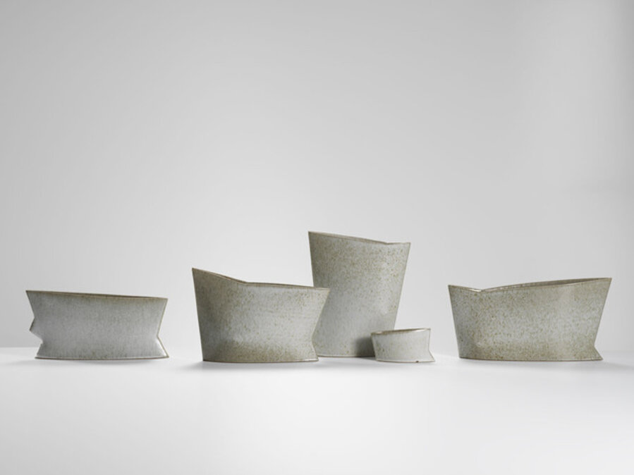 Group of Five Geometric Vessels