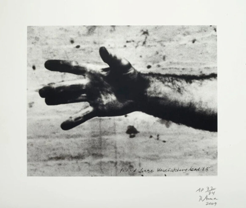 Richard Serra, ‘Hand Catching Lead’, 2009, Print, Unframed lithograph., Caviar20