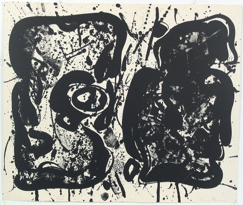 Sam Francis, ‘Dark Egg’, 1963, Print, Lithograph, Sragow Gallery