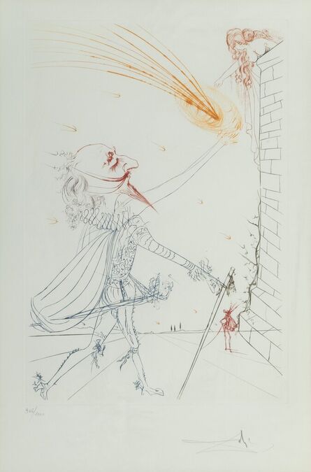 Salvador Dalí, ‘Cyrano de Bergerac and Roxanne, from Famous Loves’, 1972