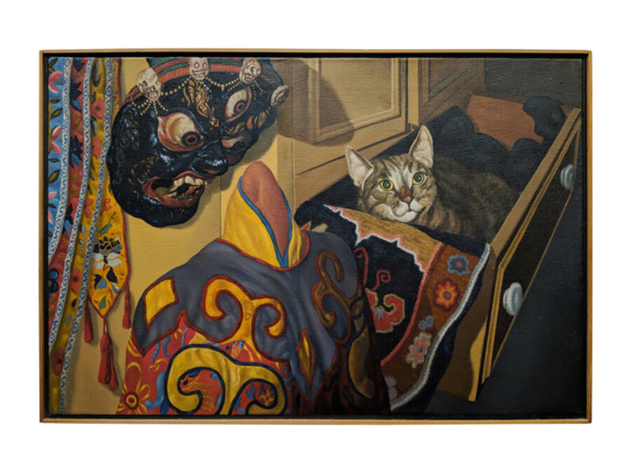Cat and mask