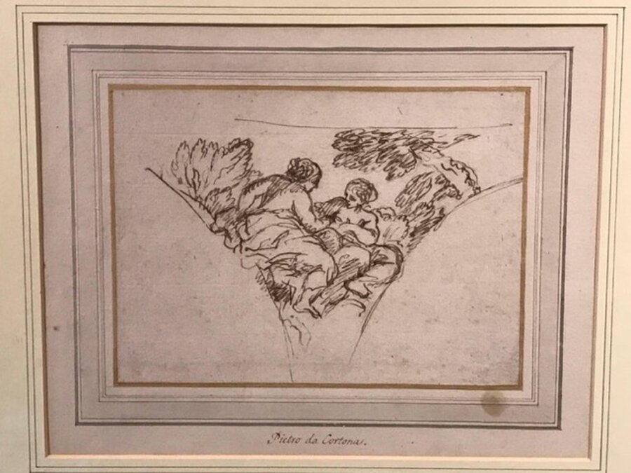 Study for the Muses Calliope and Melpomene