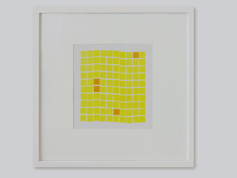 100 Carrés, 4 jaune