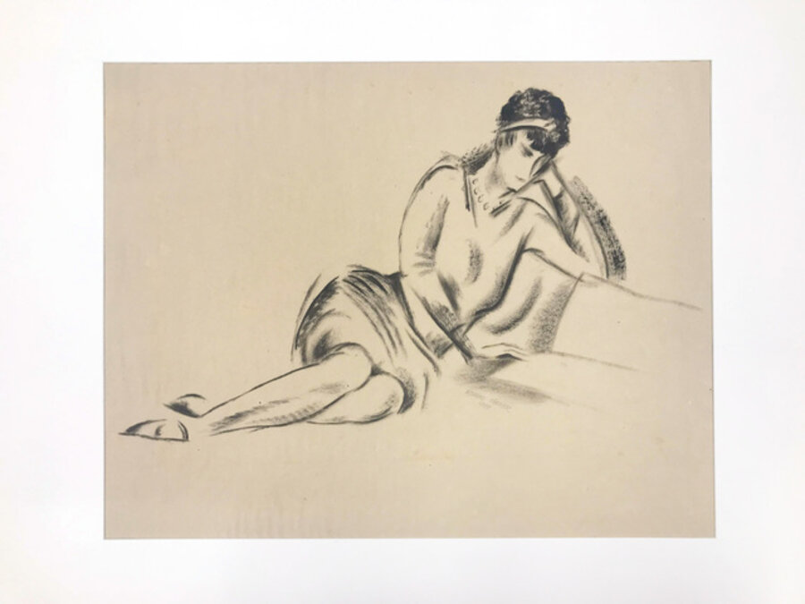 Reclining Woman Reading
