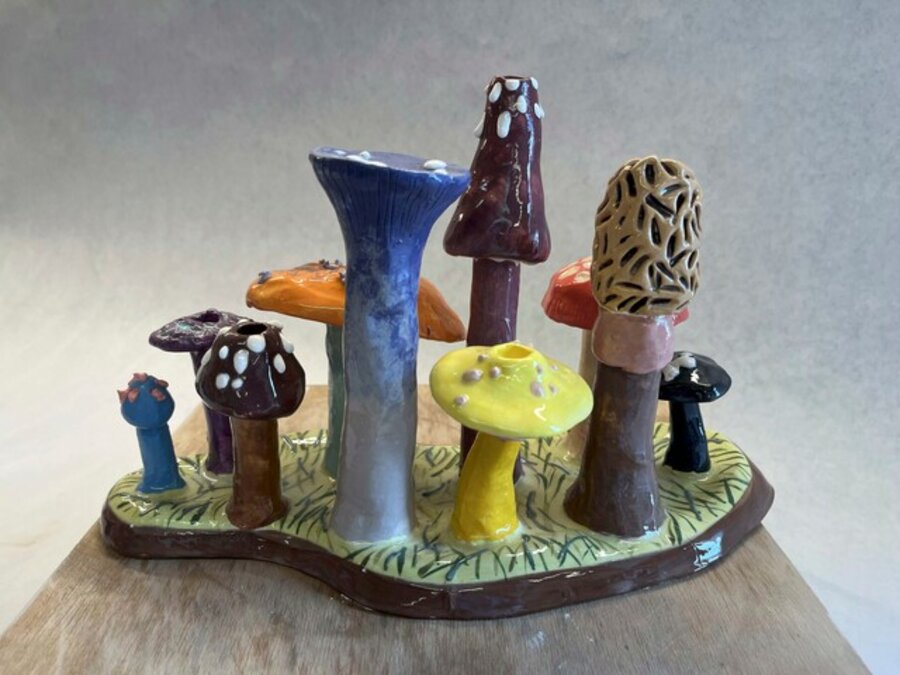 Mushroom Menorah