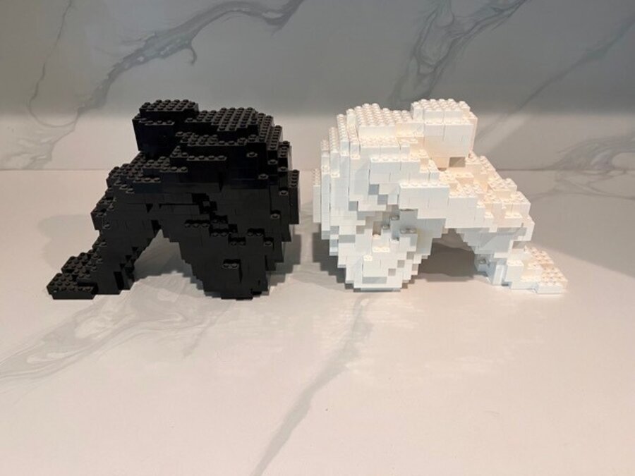 Black and White Bookends