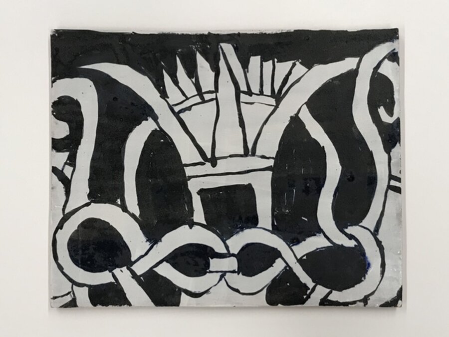 Tile with Etruscan Flower