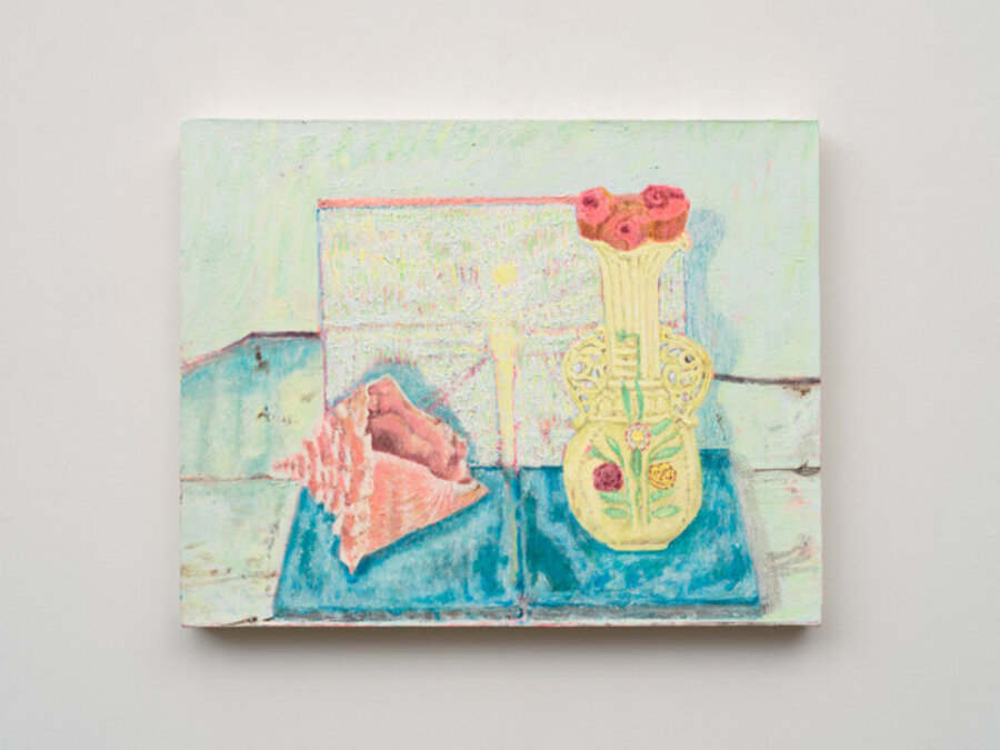 She Paints a Sunset, Shell, Vessel, Flowers and Rainbow Fractals