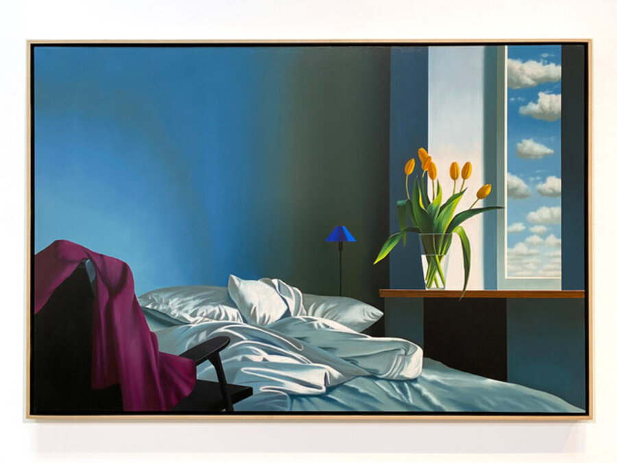 Interior with Unmade Bed