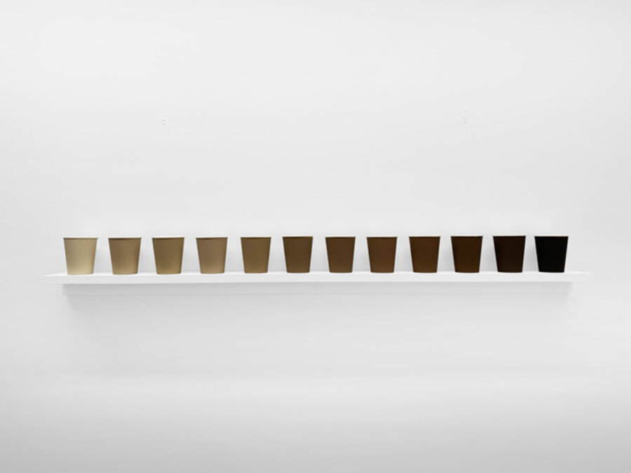 Coffee Colored Paper Coffee Cups
