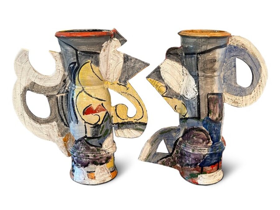 Etruscan-Inspired Diptych