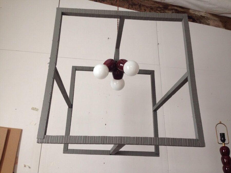 square chandelier