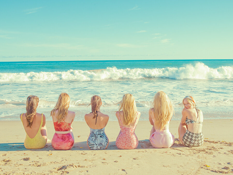Girls at the beach