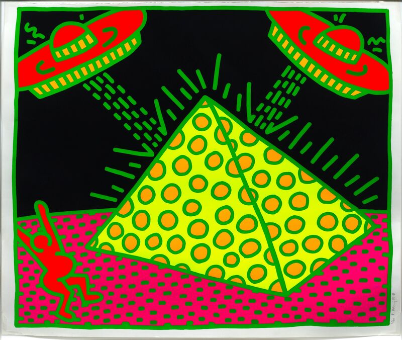 Keith Haring, ‘Untitled’, 1983, Print, Colour screenprint, Koller Auctions