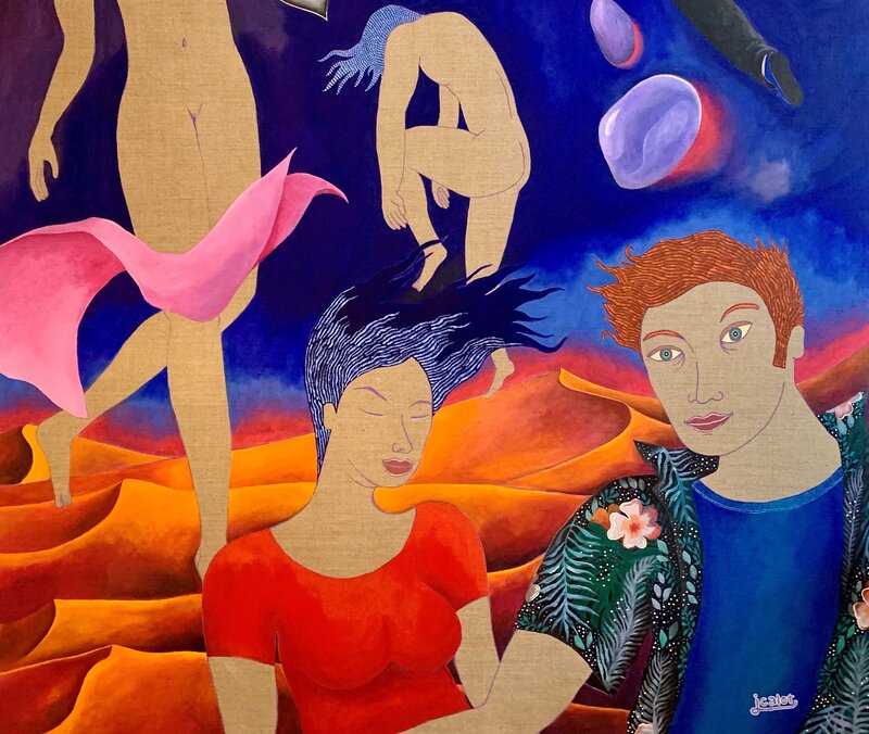 Julien Calot, ‘The dunes’, 2020, Painting, Acrylic paint on canvas, Galerie Claire Corcia