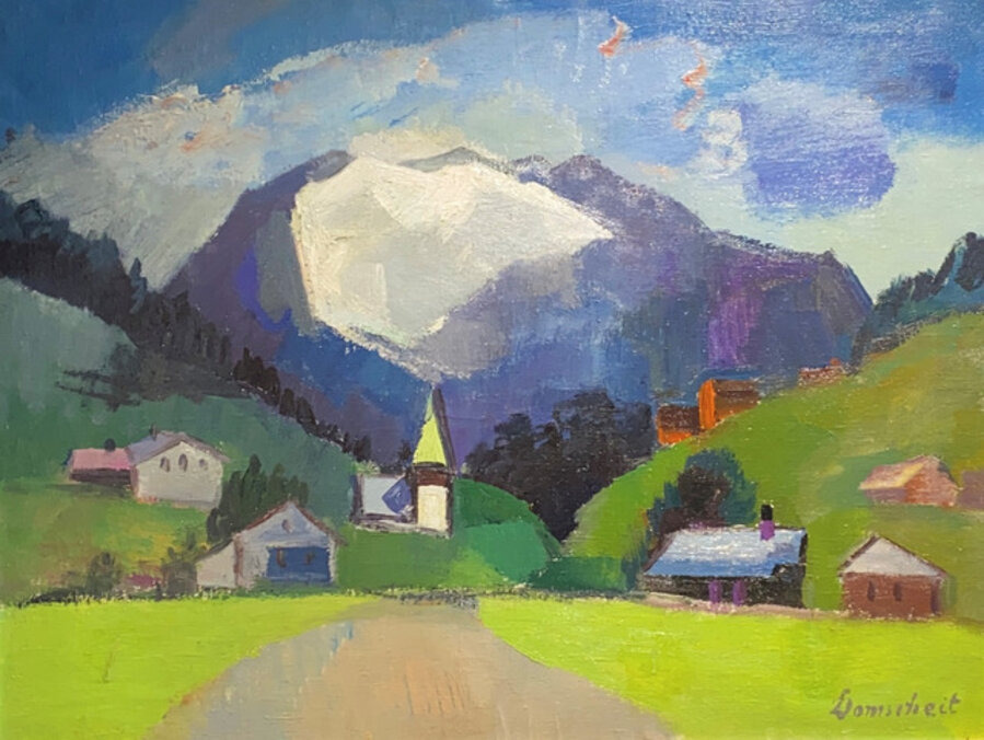 Chalets in the Mountains (Alps)