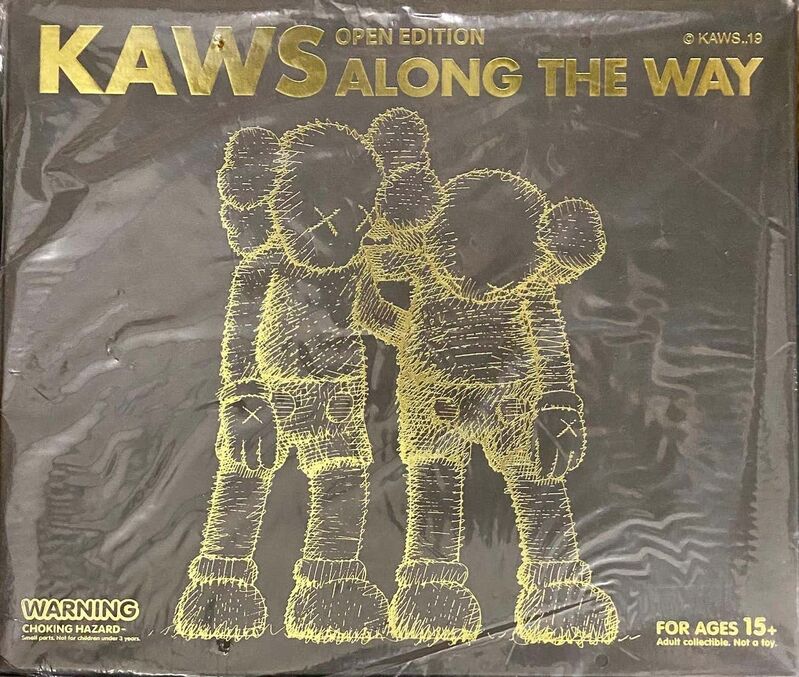 KAWS, ‘KAWS Along The Way Black (Black KAWS Along The Way Companion) ’, 2019, Sculpture, Painted Vinyl, Cast Resin, Lot 180 Gallery